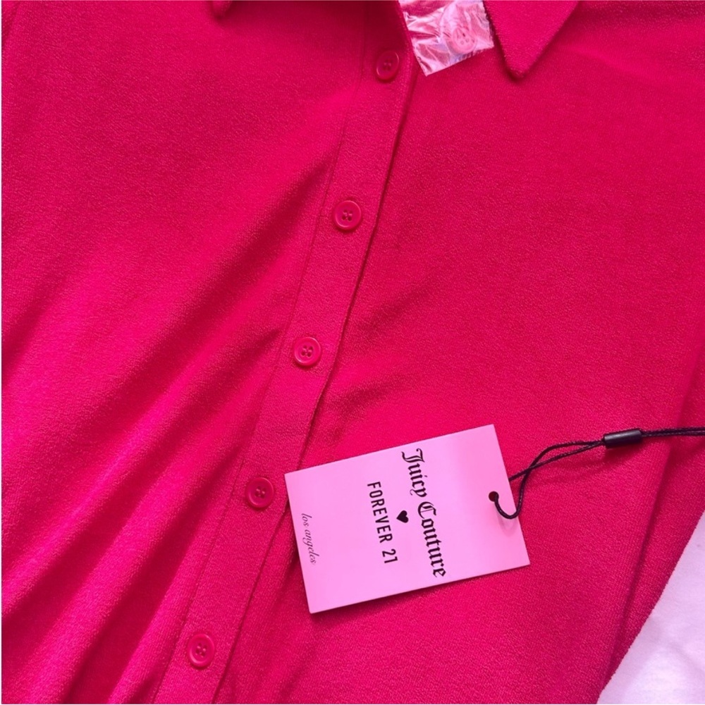 Juicy Couture x Forever 21 pink shorts romper - Picture 3 of 5